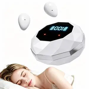 Sleep Earbuds for Side Sleepers, Mini Invisible Wireless Bluetooth 5.4, Sleep Earbuds with LED Screen, Small Earbuds for Small Ears, Noise Canceling Discreet Earbuds for Sleeping, Work, White Sleep Earbuds for Side Sleepers, Mini Invisible Wireless Bluetooth 5.4, Sleep Earbuds with LED Screen, Small Earbuds for Small Ears, Noise Canceling Discreet Earbuds for Sleeping, Work, White