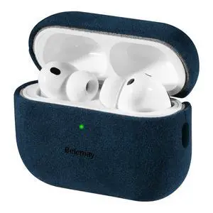 Handcrafted Alcantara Case for AirPods Pro 3 (2025) Stellar Blue | Italian Suede-Like Material, Comfortable Grip, Fade and Wear Resistant, Easy to Clean, Compatible with MagSafe, Daily Carry Handcrafted Alcantara Case for AirPods Pro 3 (2025) Stellar Blue | Italian Suede-Like Material, Comfortable Grip, Fade and Wear Resistant, Easy to Clean, Compatible with MagSafe, Daily Carry