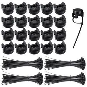 Magnetic Zip Tie Mounts, 20Pcs Magnetic Clips with 100Pcs Magnetics Cable Ties, Heavy Duty Magnetics Wire Holder for Cable Management Magnetic Zip Tie Mounts, 20Pcs Magnetic Clips with 100Pcs Magnetics Cable Ties, Heavy Duty Magnetics Wire Holder for Cable Management