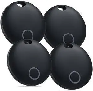 Air Tracker Tags-4 Pack, Smart Bluetooth Tracker Works with Apple Find My (iOS Only), Item Finder Locator for Keys, Luggage, Backpack, IP67 Waterproof Air Tracker Tags-4 Pack, Smart Bluetooth Tracker Works with Apple Find My (iOS Only), Item Finder Locator for Keys, Luggage, Backpack, IP67 Waterproof