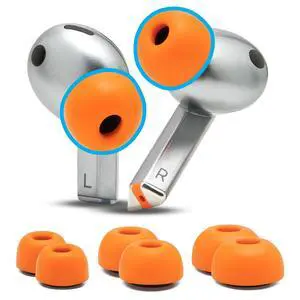 TipZ Galaxy Memory Foam Ear Tips Compatible with Samsung Galaxy Buds Pro 3 & Pro 4 by Wicked Cushions | Improved Comfort, Tighter Seal & Better Foam Rebound Time | Orange TipZ Galaxy Memory Foam Ear Tips Compatible with Samsung Galaxy Buds Pro 3 & Pro 4 by Wicked Cushions | Improved Comfort, Tighter Seal & Better Foam Rebound Time | Orange