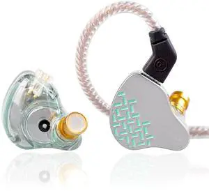 KBEAR Rosefinch in-Ear Headphone,Noise Cancellation Earphone with Aviation-Grade zinc Alloy faceplate Wired Earbuds Haedphone with Detachable Cable for Singer (Aqua Green, No Microphone) KBEAR Rosefinch in-Ear Headphone,Noise Cancellation Earphone with Aviation-Grade zinc Alloy faceplate Wired Earbuds Haedphone with Detachable Cable for Singer (Aqua Green, No Microphone)