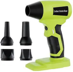 Cordless Dust Blower Compatible with Ryobi One 18V Battery, Handhled Leaf Blower Electric Compressed Air Duster Turbo Jet Fan with Nozzles for Blowing Leaves and Dust(Battery Not Included) Cordless Dust Blower Compatible with Ryobi One 18V Battery, Handhled Leaf Blower Electric Compressed Air Duster Turbo Jet Fan with Nozzles for Blowing Leaves and Dust(Battery Not Included)