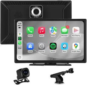 9'' Wireless CarPlay Screen for Car, Apple Car Play & Android Auto Car Stereo HD Touchscreen with 4K Dash Cam & 1080P Backup Camera, GPS Navigation & Mirror Link, for Most Vehicles 9'' Wireless CarPlay Screen for Car, Apple Car Play & Android Auto Car Stereo HD Touchscreen with 4K Dash Cam & 1080P Backup Camera, GPS Navigation & Mirror Link, for Most Vehicles