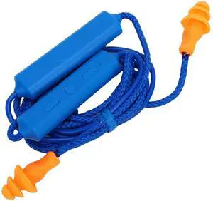 Bluetooth Earplug Headphones, Neckband Wireless Earbuds Earplug, IPX5 Water Proof 200mAh Rechargeable, for Construction Site Workshop (Blue) Bluetooth Earplug Headphones, Neckband Wireless Earbuds Earplug, IPX5 Water Proof 200mAh Rechargeable, for Construction Site Workshop (Blue)