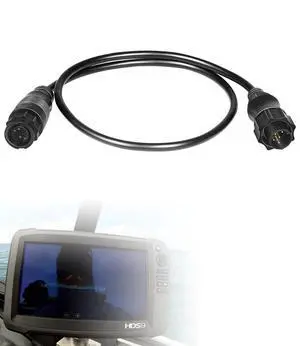 000-13977-001 Transducer Adapter Cable 9-Pin Black to 7-Pin Blue Compatible with Lowrance HDS Gen2 Touch, Gen3, Elite HDI & Simrad NSS evo2, for xSonic & Airmar XID Chirp Transducers 000-13977-001 Transducer Adapter Cable 9-Pin Black to 7-Pin Blue Compatible with Lowrance HDS Gen2 Touch, Gen3, Elite HDI & Simrad NSS evo2, for xSonic & Airmar XID Chirp Transducers