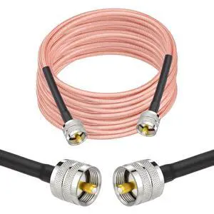 CB Antenna Cable 20ft RG142 UHF Male PL-259 to PL259 Cable | Low Loss 50 Ohm Coax Jumper for Ham CB Radio Antenna Analyzer Dummy Load SWR Meter CB Antenna Cable 20ft RG142 UHF Male PL-259 to PL259 Cable | Low Loss 50 Ohm Coax Jumper for Ham CB Radio Antenna Analyzer Dummy Load SWR Meter