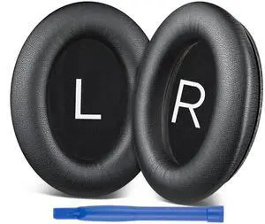 Replacement Earpads for Bose QuietComfort 45 (QC45)/QuietComfort SE (QC SE)/Quiet Comfort Wireless Over-Ear Headphones, Ear Pads Cushions with Gentler Protein Leather - Black Replacement Earpads for Bose QuietComfort 45 (QC45)/QuietComfort SE (QC SE)/Quiet Comfort Wireless Over-Ear Headphones, Ear Pads Cushions with Gentler Protein Leather - Black