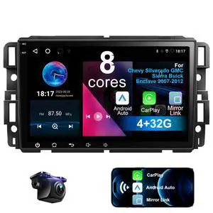 8 Core 4G+32G Android 14 Car Radio Stereo for Chevy Silverado 2007-2012 | 8" HD Touchscreen Car Radio Stereo, Wireless CarPlay & Android Auto, SWC, AM/FM/RDS, 32 EQ, 1080P backup camera 8 Core 4G+32G Android 14 Car Radio Stereo for Chevy Silverado 2007-2012 | 8" HD Touchscreen Car Radio Stereo, Wireless CarPlay & Android Auto, SWC, AM/FM/RDS, 32 EQ, 1080P backup camera
