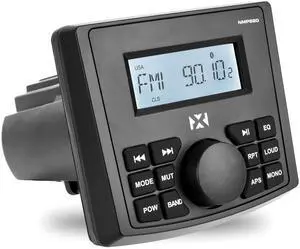 NMPS20 Gauge Style Marine Stereo | With Bluetooth and a Digital LED Backlit LCD Display - Perfect for Boats, UTVs, & ATVs NMPS20 Gauge Style Marine Stereo | With Bluetooth and a Digital LED Backlit LCD Display - Perfect for Boats, UTVs, & ATVs