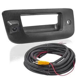 Tailgate Handle Backup Rear View Camera for 2007-2013 Chevrolet Chevy Silverado GMC Sierra 1500 2500 3500 HD Reverse Back Up Camera Rear Tailgate Latch Handle with Key Hole, Replaces# 22755305 Tailgate Handle Backup Rear View Camera for 2007-2013 Chevrolet Chevy Silverado GMC Sierra 1500 2500 3500 HD Reverse Back Up Camera Rear Tailgate Latch Handle with Key Hole, Replaces# 22755305
