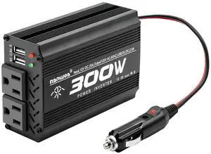 300 Watt Power Inverter car Small Inverter Rate 300W / Peak 600W DC12V to AC 110V RV Portable Inverter for Camping Charging dc to ac Vehicle Power Inverter-Black(300W) 300 Watt Power Inverter car Small Inverter Rate 300W / Peak 600W DC12V to AC 110V RV Portable Inverter for Camping Charging dc to ac Vehicle Power Inverter-Black(300W)