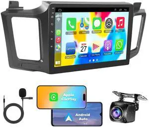 (8Core + 64GB) 10.1 Inch QLED Touch Screen Car Radio for Toyota RAV4 2013-2018 with Carplay and Android Auto,Android 15 RAV4 Stereo Support Bluetooth,WiFi,GPS,FM Radio,Backup Camera & SWC (8Core + 64GB) 10.1 Inch QLED Touch Screen Car Radio for Toyota RAV4 2013-2018 with Carplay and Android Auto,Android 15 RAV4 Stereo Support Bluetooth,WiFi,GPS,FM Radio,Backup Camera & SWC