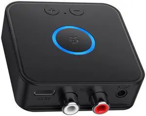 Bluetooth 6.0 Transmitter Receiver for TV to Wireless Headphones/Speaker, Bluetooth Adapter for TV/AUX/RCA Audio Inputs, Plug n Play, Audio Transmitter Adapter for Home Stereo Bluetooth 6.0 Transmitter Receiver for TV to Wireless Headphones/Speaker, Bluetooth Adapter for TV/AUX/RCA Audio Inputs, Plug n Play, Audio Transmitter Adapter for Home Stereo