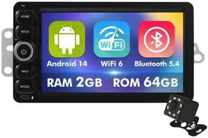 7 Inch IPS 2+64GB Touchscreen Android 14 Car Stereo for Chevrolet Silverado Impala Tahoe GMC Sierra Yukon Hummer with CarPlay & Android Auto Car Radio, Support WiFi 6, Bluetooth 5.4, Backup Camera 7 Inch IPS 2+64GB Touchscreen Android 14 Car Stereo for Chevrolet Silverado Impala Tahoe GMC Sierra Yukon Hummer with CarPlay & Android Auto Car Radio, Support WiFi 6, Bluetooth 5.4, Backup Camera