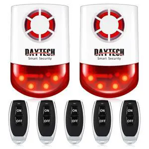 Panic Button Alarm, Strobe Siren Alarm Home Caring Loud Outdoor | SOS Alert System with 2 Red Flashing Siren and 5 Remotes Panic Button, for Store/Home/Hotel/Jewelry/Shop Security Alarm Panic Button Alarm, Strobe Siren Alarm Home Caring Loud Outdoor | SOS Alert System with 2 Red Flashing Siren and 5 Remotes Panic Button, for Store/Home/Hotel/Jewelry/Shop Security Alarm