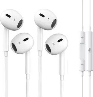 2 Packs Wired Headphones for iPhone Earbuds Built-in Microphone & Volume Control Nosie Reduction Headsets Compatible with iPhone 14/13/12/11/XR/XS/X/8/7/SE/Pro/Pro Max 2 Packs Wired Headphones for iPhone Earbuds Built-in Microphone & Volume Control Nosie Reduction Headsets Compatible with iPhone 14/13/12/11/XR/XS/X/8/7/SE/Pro/Pro Max
