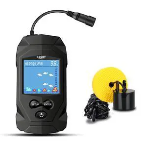 Portable Fish Finders Wired Transducer Kayak Fish Finder Kit Portable Depth Finder LCD Display for Kayak Boat Ice Fishing Portable Fish Finders Wired Transducer Kayak Fish Finder Kit Portable Depth Finder LCD Display for Kayak Boat Ice Fishing