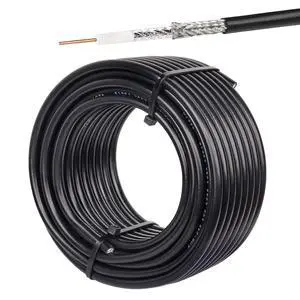RG59 Coaxial Cable 50FT, RG59 Dual Shield Cable 75 Ohm Bare Copper Conductor RG59 Cable for Surveillance Camera System Cables CCTV/DVR/TV RG59 Coaxial Cable 50FT, RG59 Dual Shield Cable 75 Ohm Bare Copper Conductor RG59 Cable for Surveillance Camera System Cables CCTV/DVR/TV