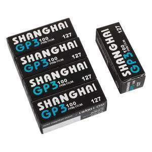 Shanghai GP3 127 Black & White Roll Film ASA DIN ISO 100 B/W Negative Freshest 5 Rolls Pack (5x127) Shanghai GP3 127 Black & White Roll Film ASA DIN ISO 100 B/W Negative Freshest 5 Rolls Pack (5x127)