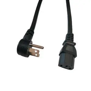 14 AWG 3 Prong Angle Power Cable 90 Degree Power Cable, PC Monitor TV,3 Pin Connector, Universal Power Cord, Computer Angle Power Cord, Compatible with Printers & TVs etc. 6ft 14 AWG 3 Prong Angle Power Cable 90 Degree Power Cable, PC Monitor TV,3 Pin Connector, Universal Power Cord, Computer Angle Power Cord, Compatible with Printers & TVs etc. 6ft