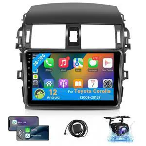 Car Stereo for Toyota Corolla 2009 2010 2011 2012 2013 Radio 2+32G | Compatible with Wireless Apple Carplay 9'' Touch Screen in-Dash GPS Navigation Bluetooth WiFi Mirror Link Unit Backup Camera Car Stereo for Toyota Corolla 2009 2010 2011 2012 2013 Radio 2+32G | Compatible with Wireless Apple Carplay 9'' Touch Screen in-Dash GPS Navigation Bluetooth WiFi Mirror Link Unit Backup Camera
