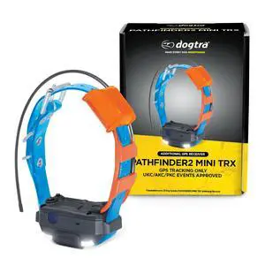 Pathfinder 2 Mini TRX Additional Receiver Dog GPS Tracker LED Light Blue Collar SmartWatch Compatible Rechargeable Waterproof Free Offline Maps No Monthly Fee Smartphone Required Pathfinder 2 Mini TRX Additional Receiver Dog GPS Tracker LED Light Blue Collar SmartWatch Compatible Rechargeable Waterproof Free Offline Maps No Monthly Fee Smartphone Required