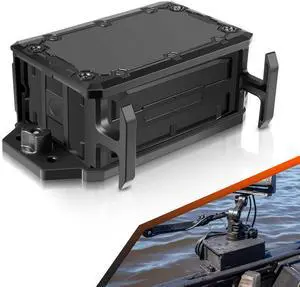 Track Mounted Battery Box for Fish Finders, Replace for YakAttack CellBlok (CLB-1002), Compatible with YakAttack Switchblade Transducer Arm, Fit for Most 7, 9, or 10 Ah 12v Batteries Track Mounted Battery Box for Fish Finders, Replace for YakAttack CellBlok (CLB-1002), Compatible with YakAttack Switchblade Transducer Arm, Fit for Most 7, 9, or 10 Ah 12v Batteries