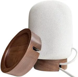 Elevate Your HomePod with Our North American Black Walnut Wood Stand - Unique Texture, Clever Cord Storage (Black Walnut) Elevate Your HomePod with Our North American Black Walnut Wood Stand - Unique Texture, Clever Cord Storage (Black Walnut)