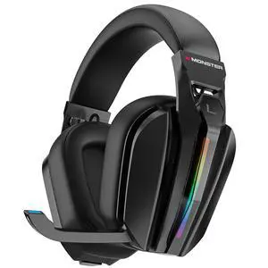 Mission ANC200 Gaming Headset, 2.4GHz/Bluetooth Gaming Headphones with Active Noise Cancellation, 7.1 Virtual Surround Sound, Stealth Retractable Mic, 70H Battery, for PS5, PS4, PC, Switch Mission ANC200 Gaming Headset, 2.4GHz/Bluetooth Gaming Headphones with Active Noise Cancellation, 7.1 Virtual Surround Sound, Stealth Retractable Mic, 70H Battery, for PS5, PS4, PC, Switch