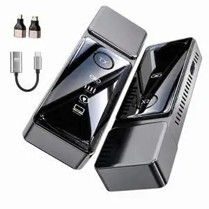 Wireless HDMI Transmitter and Receiver 1080P@60Hz Zero Latency | 5GHz Wireless HDMI, Plug & Play, 4K Decode, <0.01s Latency, Up to 328ft Range. Includes USB-C, Mini & Micro Adapter Wireless HDMI Transmitter and Receiver 1080P@60Hz Zero Latency | 5GHz Wireless HDMI, Plug & Play, 4K Decode, <0.01s Latency, Up to 328ft Range. Includes USB-C, Mini & Micro Adapter
