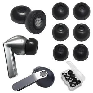 Memory Foam Ear Tips for Galaxy Buds3 Pro/Buds4 Pro, L/M/S/XS Replacement | Noise Isolating Secure Fit, Anti-Slip Earbuds Tips for Galaxy Buds3 Pro/Buds4 Pro, Fits Charging Case, L/M/S/XS Memory Foam Ear Tips for Galaxy Buds3 Pro/Buds4 Pro, L/M/S/XS Replacement | Noise Isolating Secure Fit, Anti-Slip Earbuds Tips for Galaxy Buds3 Pro/Buds4 Pro, Fits Charging Case, L/M/S/XS