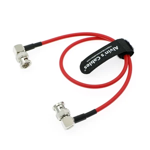 12G SDI Flexible Coaxial Cable BNC Male to Male Right Angle for RED Komodo Atomos Monitor 75 Ohm Shielded Cable for 4K Video Camera, Red 12G SDI Flexible Coaxial Cable BNC Male to Male Right Angle for RED Komodo Atomos Monitor 75 Ohm Shielded Cable for 4K Video Camera, Red
