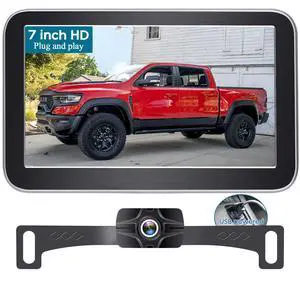 Backup Camera 7-Inch Monitor Truck: 2K USB Plug-Play Easy Set up No Glare-Led Lights Car Rear View Camera Clear Night Vision Reverse Camera DIY Parking Line - A23 Backup Camera 7-Inch Monitor Truck: 2K USB Plug-Play Easy Set up No Glare-Led Lights Car Rear View Camera Clear Night Vision Reverse Camera DIY Parking Line - A23