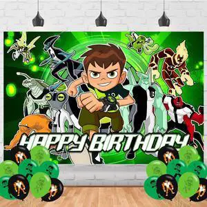 Ben-10 Birthday Party Supplies Backdrop 5x3 Cartoon Ben Kids Happy Birthday Background Photography Cartoon Party Decorations Banner Photo Booth Props Ben-10 Birthday Party Supplies Backdrop 5x3 Cartoon Ben Kids Happy Birthday Background Photography Cartoon Party Decorations Banner Photo Booth Props