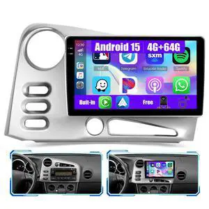 Android Car Radio for Toyota Corolla Matrix 2003-2008 CarPlay Android Auto | 9 Inch HD Touchscreen with 4+64G storage, Matrix Stereo with 5Ghz WiFi GPS Bluetooth FM/RDS EQ SWC Backup Camera MIC Android Car Radio for Toyota Corolla Matrix 2003-2008 CarPlay Android Auto | 9 Inch HD Touchscreen with 4+64G storage, Matrix Stereo with 5Ghz WiFi GPS Bluetooth FM/RDS EQ SWC Backup Camera MIC