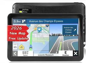GPS Navigation for Car,Latest 2026 Map, 9 inch Touch Screen Real Voice Spoken Turn-by-Turn Direction Reminding Navigation System for Cars, GPS Satellite Navigator with Free Map Update GPS Navigation for Car,Latest 2026 Map, 9 inch Touch Screen Real Voice Spoken Turn-by-Turn Direction Reminding Navigation System for Cars, GPS Satellite Navigator with Free Map Update