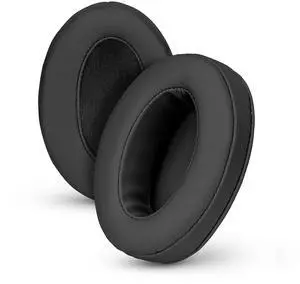 Angled Earpads for Cloud Alpha, HyperX, ATH M50X, M50BT, Turtle Beach & More | Extra Thick Memory Foam Ear Pads for Comfort, PU Black Angled Earpads for Cloud Alpha, HyperX, ATH M50X, M50BT, Turtle Beach & More | Extra Thick Memory Foam Ear Pads for Comfort, PU Black