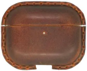 Genuine Vintage Leather Distressed Leather for Airpods Pro 3 3rd Gen (2025) Wireless Charging Protective Cover Earbud Case Compatible with MagSafe Brown Genuine Vintage Leather Distressed Leather for Airpods Pro 3 3rd Gen (2025) Wireless Charging Protective Cover Earbud Case Compatible with MagSafe Brown