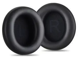 AHG Premium Replacement Sound core Space q45 Headphones Ear Pads/Space Q45 Ear Cushions Compatible with Anker Soundcore Space Q45 Headphones (Black). Premium Protein Leather | High-Density Foam AHG Premium Replacement Sound core Space q45 Headphones Ear Pads/Space Q45 Ear Cushions Compatible with Anker Soundcore Space Q45 Headphones (Black). Premium Protein Leather | High-Density Foam