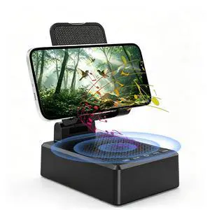 Cell Phone Stand with Wireless Bluetooth Speaker, Adjustable Angle,Foldable Stand HD Surround Sound for Home, Compatible with All iPhone/Android Phones, Cool Gadget Gift for Men Women Dad Mom Cell Phone Stand with Wireless Bluetooth Speaker, Adjustable Angle,Foldable Stand HD Surround Sound for Home, Compatible with All iPhone/Android Phones, Cool Gadget Gift for Men Women Dad Mom