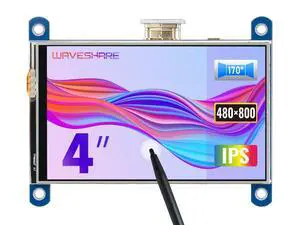 4 inch HDMI LCD IPS Display 800x480 Resolution Resistive Touch Screen Interface for Raspberry Pi 4 B/3 B/3 B+/2 B/B+/B Zero W 4 inch HDMI LCD IPS Display 800x480 Resolution Resistive Touch Screen Interface for Raspberry Pi 4 B/3 B/3 B+/2 B/B+/B Zero W