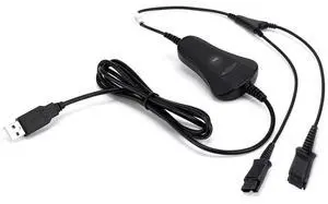 PLT-QD USB Training Cable Y Splitter-Adapter - Quick Disconnect Cord with Mute&Volume Control for 4-Pin Plantronic-QD Headsets&Computer PLT-QD USB Training Cable Y Splitter-Adapter - Quick Disconnect Cord with Mute&Volume Control for 4-Pin Plantronic-QD Headsets&Computer