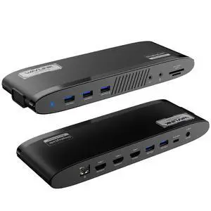 Docking Station, DisplayLink Dock with 3 Monitor for Mac & Windows, 13-in-1 with 100W Charging, 3 HDMI, 5 USB Ports, Ethernet, SD/TF, Audio Docking Station, DisplayLink Dock with 3 Monitor for Mac & Windows, 13-in-1 with 100W Charging, 3 HDMI, 5 USB Ports, Ethernet, SD/TF, Audio