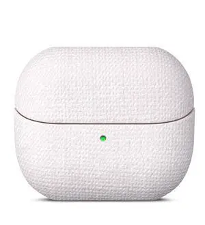 Handmade Case - for Samsung Galaxy Buds 3 / Buds3 Pro/Buds 3 FE Case Cover - Selected Skin-Friendly Vegan Leather, Woolen Fabric Cloth Style, Protective Cover for Samsung Buds Pro 3 - White Handmade Case - for Samsung Galaxy Buds 3 / Buds3 Pro/Buds 3 FE Case Cover - Selected Skin-Friendly Vegan Leather, Woolen Fabric Cloth Style, Protective Cover for Samsung Buds Pro 3 - White