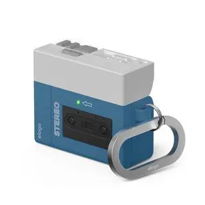 Cassette Tape Player Case for AirPods 4 | Lanyard Included, Shock Resistant, Full Protection, for Men (Blue) Cassette Tape Player Case for AirPods 4 | Lanyard Included, Shock Resistant, Full Protection, for Men (Blue)