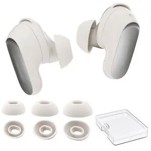 Ear Tips for Bose QuietComfort Ultra Earbuds 2nd Gen/Ultra Earbuds | 3 Pairs: S+M+L, Added Storage Box, Anti Slip, Secure Fit, Noise Reduction, Comfortable Silicone, Fits Charging Case Ear Tips for Bose QuietComfort Ultra Earbuds 2nd Gen/Ultra Earbuds | 3 Pairs: S+M+L, Added Storage Box, Anti Slip, Secure Fit, Noise Reduction, Comfortable Silicone, Fits Charging Case
