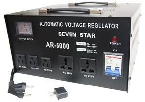 SEVENSTAR AR 5000W Heavy Duty Voltage Reglator/Stabilizer with Built-in Step Up/Down Voltage Transformer SEVENSTAR AR 5000W Heavy Duty Voltage Reglator/Stabilizer with Built-in Step Up/Down Voltage Transformer