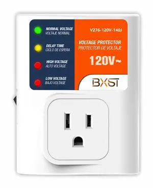 Surge Protector for Home Appliances, 120V 15A Voltage Protector Outlet with 140J Lightning Protection, Wall Overload & Power Surge Protection Plug for Refrigerator, TV, Computer, Washing Machine Surge Protector for Home Appliances, 120V 15A Voltage Protector Outlet with 140J Lightning Protection, Wall Overload & Power Surge Protection Plug for Refrigerator, TV, Computer, Washing Machine