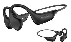 Bone Conduction Headphones, Bluetooth Wireless Sports Headband, 16GB MP3, Open Ear Design, IPX8 Waterproof (Black & Gray) Bone Conduction Headphones, Bluetooth Wireless Sports Headband, 16GB MP3, Open Ear Design, IPX8 Waterproof (Black & Gray)